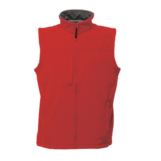 Regatta Flux Men's Softshell Bodywarmer Classic Red/Seal Grey