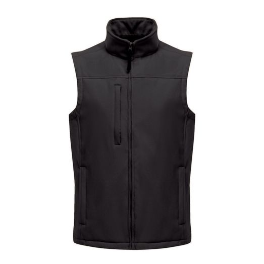 Regatta Flux Men's Softshell Bodywarmer Black/Black