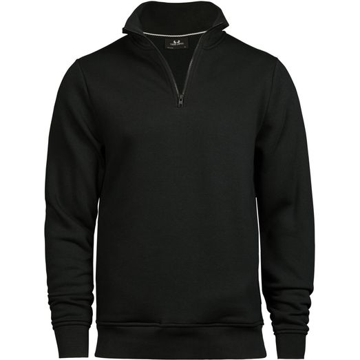 Tee Jays Half Zip Sweatshirt Black