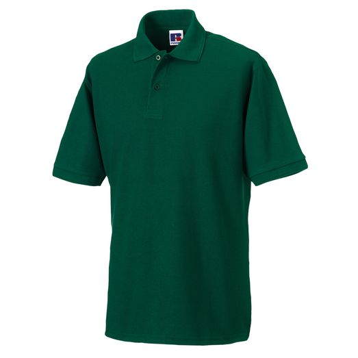 Russell Hardwearing Polycotton Polo Shirt Bottle Green