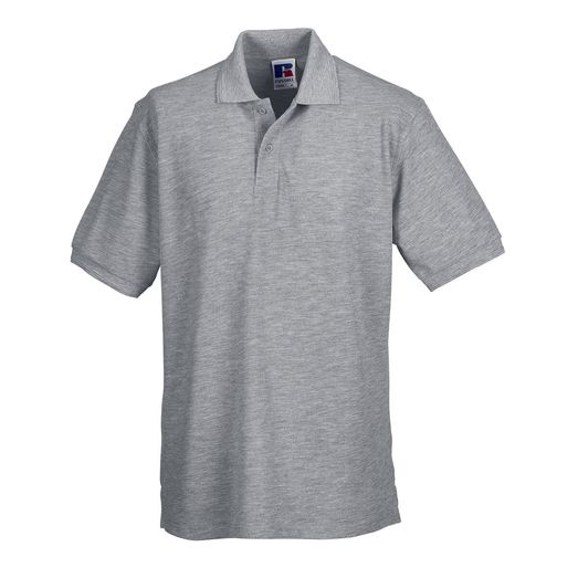 Russell Hardwearing Polycotton Polo Shirt Light Oxford