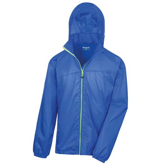 Result Urban Outdoor Wear HDi Quest Lightweight Stowable Jacket Royal/Lime