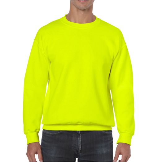 Gildan Heavy Blend Adult Crewneck Sweatshirt Safety Green