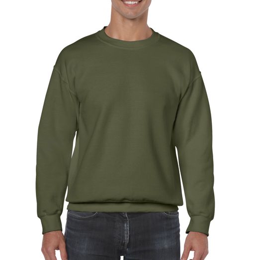 Gildan Heavy Blend Adult Crewneck Sweatshirt Military Green