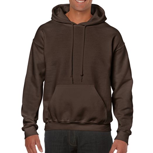 Gildan Heavy Blend Adult Hooded Sweatshirt Dark Chocolate