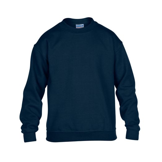 Gildan Heavy Blend Youth Crewneck Sweatshirt Navy Blue
