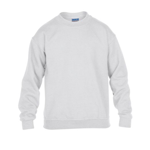 Gildan Heavy Blend Youth Crewneck Sweatshirt White