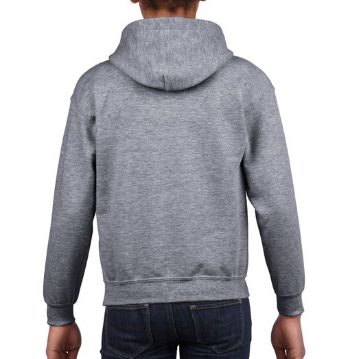 Gildan Heavy Blend Youth Hooded Sweatshirt Graphite Heather