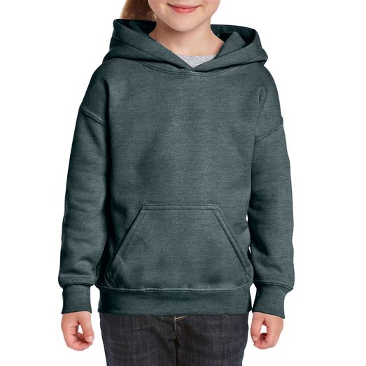 Gildan Heavy Blend Youth Hooded Sweatshirt Dark Heather