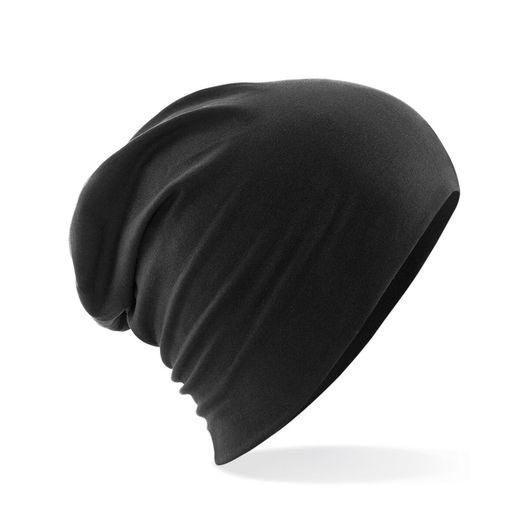 Beechfield  Hemsedal Cotton Slouch Beanie Black