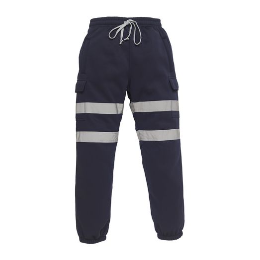 Yoko Hi-Vis Jogging Pants Navy Blue