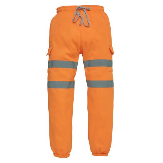 Yoko Hi-Vis Jogging Pants Hi Vis Orange