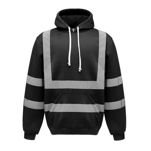 Yoko Hi-Vis Pull-Over Hoodie Black