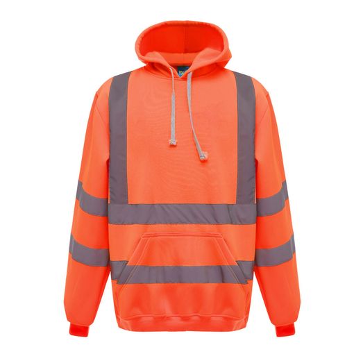 Yoko Hi-Vis Pull-Over Hoodie Hi Vis Orange