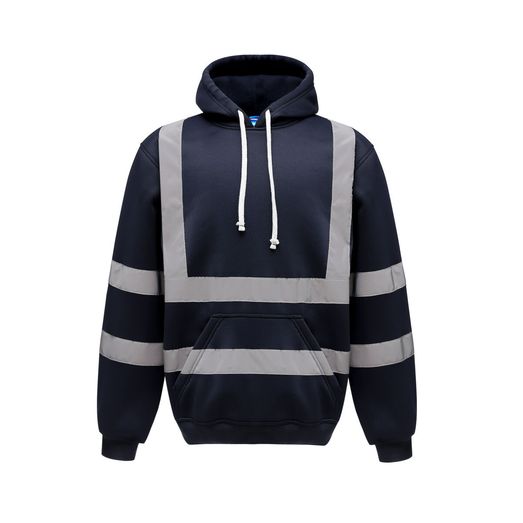Yoko Hi-Vis Pull-Over Hoodie Navy Blue