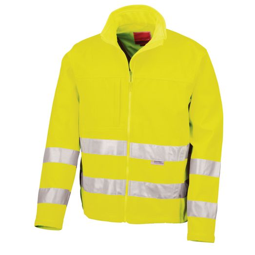 Result Safeguard Hi-vis Tech Soft Shell Jacket Hi-Vis Yellow