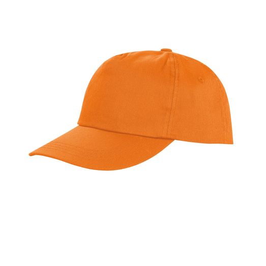 Result Core Houston 5-Panel Printers Cap Orange