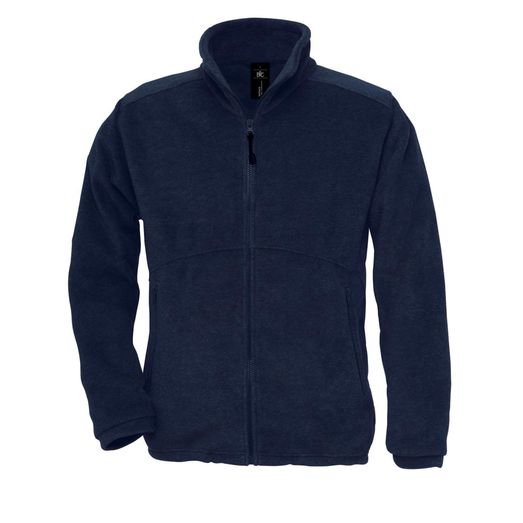 B&amp;C Icewalker+ Outdoor Full Zip Fleece Navy Blue
