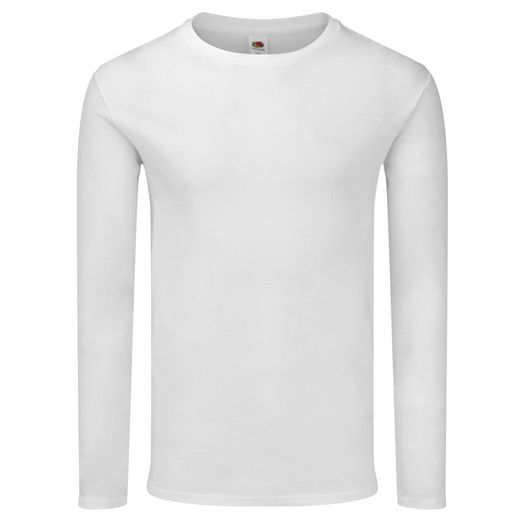 Fruit Of The Loom Iconic 150 Classic Long Sleeve T White