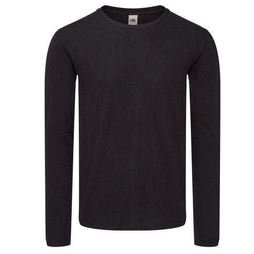 Fruit Of The Loom Iconic 150 Classic Long Sleeve T Black