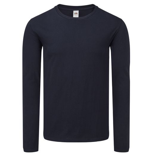 Fruit Of The Loom Iconic 150 Classic Long Sleeve T Deep Navy