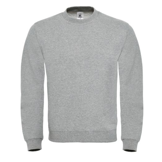B&amp;C ID.002 Cotton Rich Sweatshirt Heather Grey
