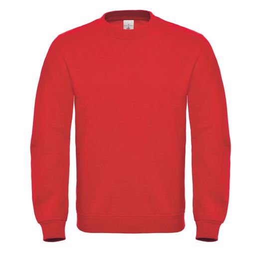 B&amp;C ID.002 Cotton Rich Sweatshirt Red