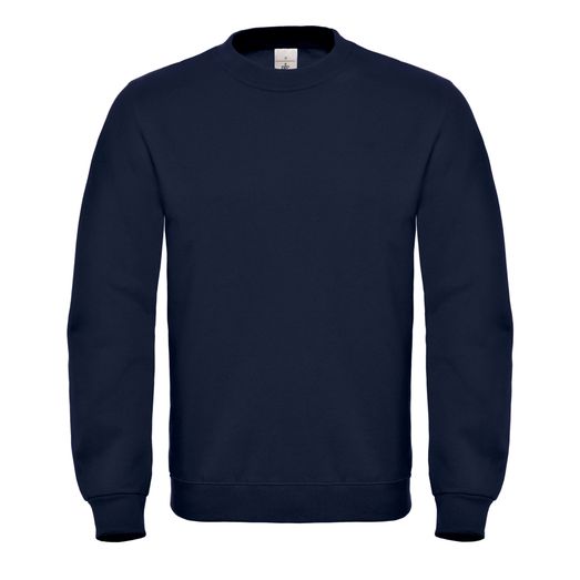 B&amp;C ID.002 Cotton Rich Sweatshirt Navy Blue