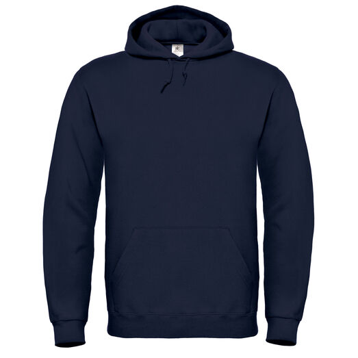 B&C ID.003 Cotton Rich Hooded Sweatshirt Navy Blue