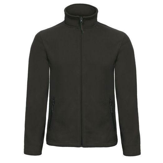 B&amp;C ID.501 Men's Micro Fleece Full Zip Black