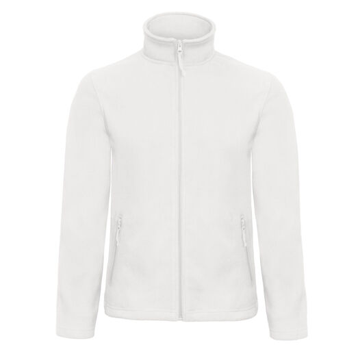 B&C ID.501 Men's Micro Fleece Full Zip White