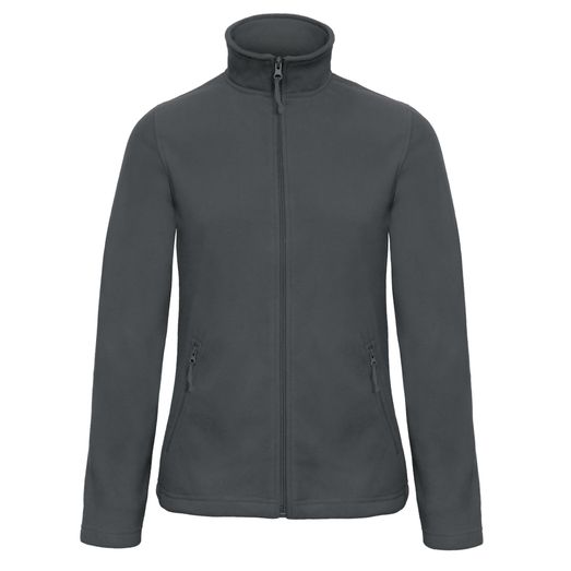 B&amp;C ID.501 Women's Micro Fleece Full Zip Dark Grey