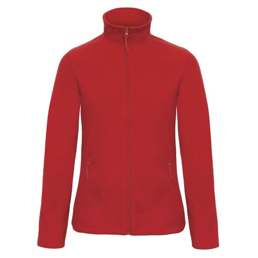 B&amp;C ID.501 Women's Micro Fleece Full Zip Red