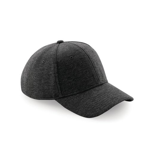 Beechfield  Jersey Athleisure Baseball Cap_x000D_ Heather Graphite