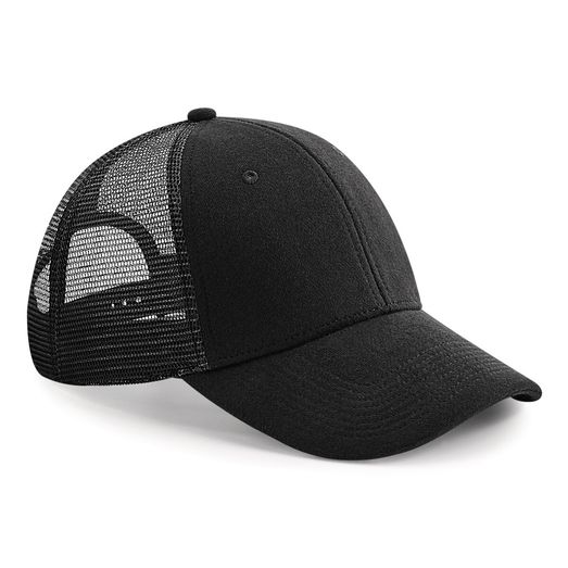 Beechfield  Jersey Athleisure Trucker Black