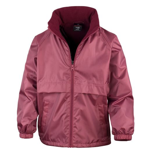 Result Core Junior &amp; Youth Microfleece Lined Jacket Burgundy