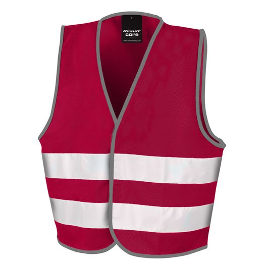 Result Safeguard Junior Enhanced Visibility Vest Burgundy
