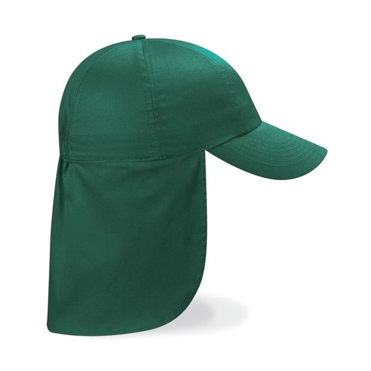 Beechfield  Junior Legionnaire Style Cap Bottle Green