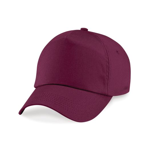 Beechfield  Junior Original 5 Panel Cap Burgundy