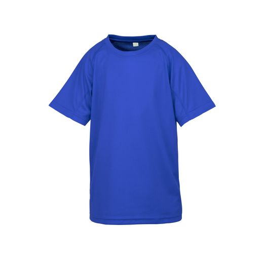Spiro Impact Junior Performance Aircool Tee Royal Blue