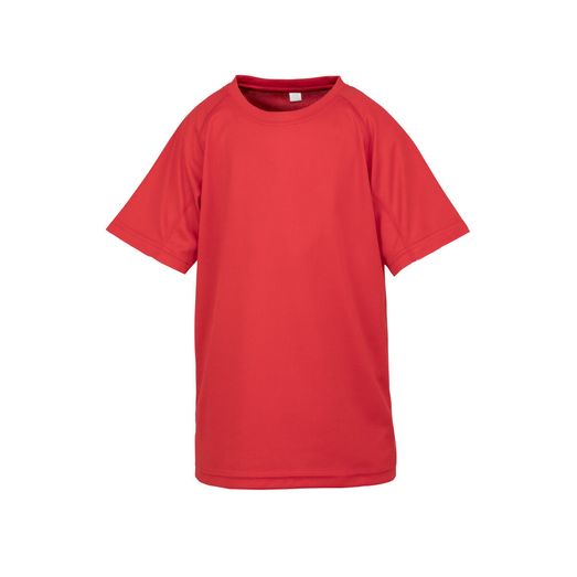 Spiro Impact Junior Performance Aircool Tee Red