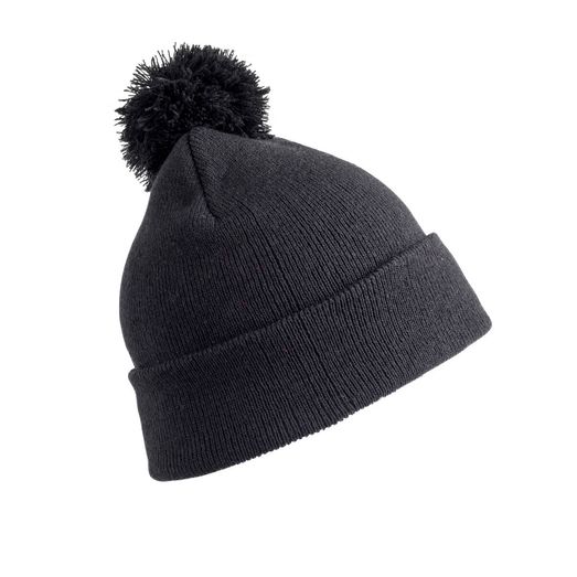 Result Winter Essentials Junior Pom Pom Beanie Black