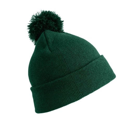 Result Winter Essentials Junior Pom Pom Beanie Bottle Green