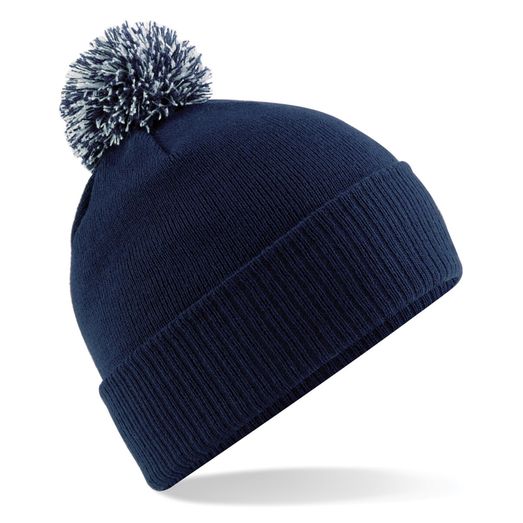 Beechfield  Junior Snowstar® Beanie French Navy/Light Grey