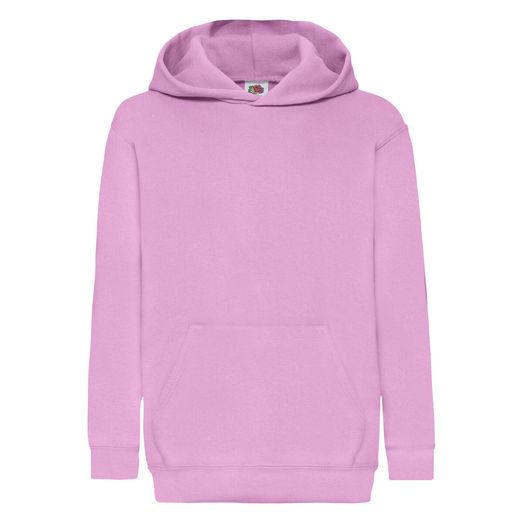 Fruit Of The Loom Kid's Classic Hooded Sweat Light Pink
