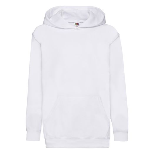 Fruit Of The Loom Kid's Classic Hooded Sweat White