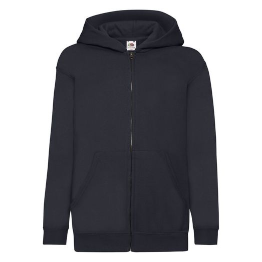 Fruit Of The Loom Kid's Classic Hooded Sweat Jacket Deep Navy