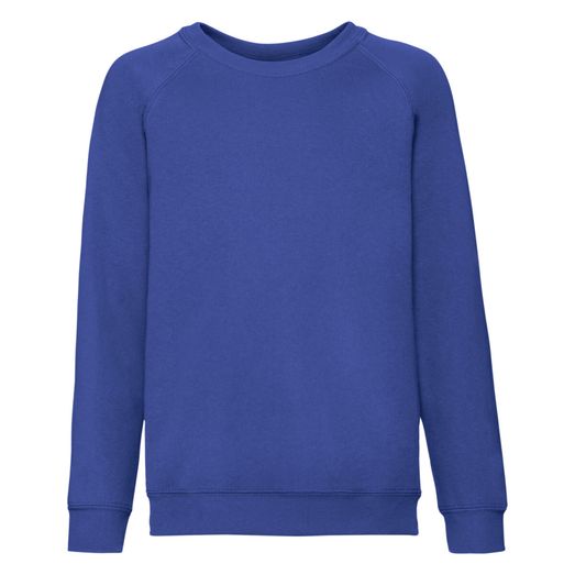 Fruit Of The Loom Kid's Classic Raglan Sweat Royal