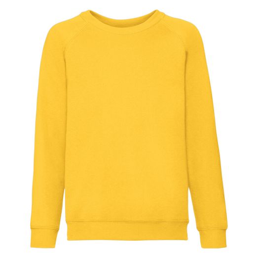 Fruit Of The Loom Kid's Classic Raglan Sweat Sunflower