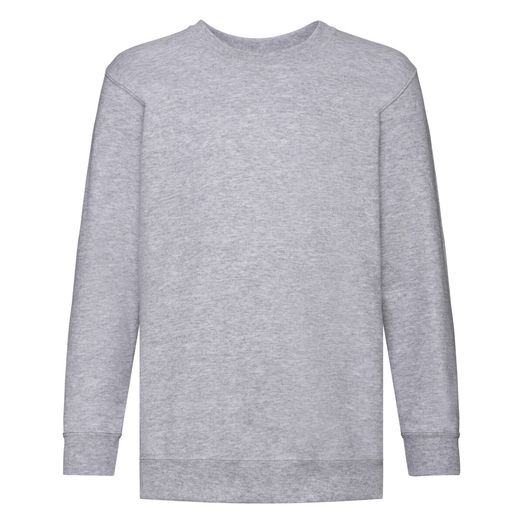 Fruit Of The Loom Kid's Classic Set-In Sweat Heather Grey